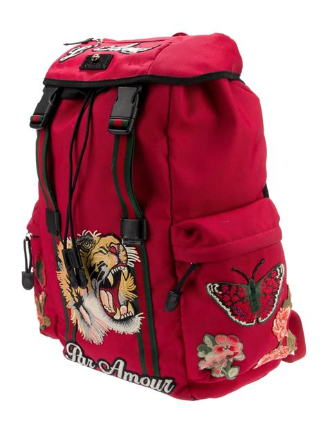 gucci tiger backpack|gucci l'aveugle backpack.